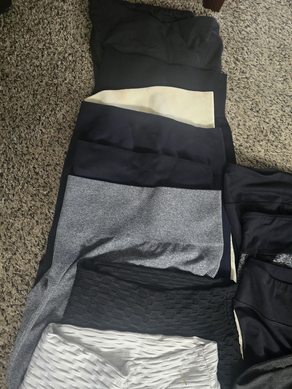 Black and Leopard Leggings - Yoga Active Bottoms - Picture 9 of 9
